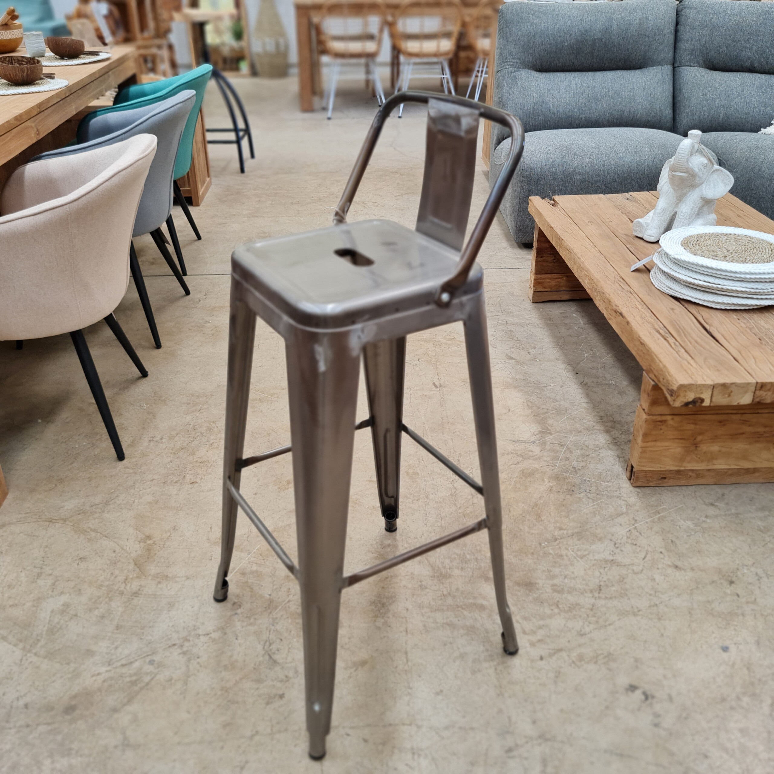 Bar stool TOLIX Grey