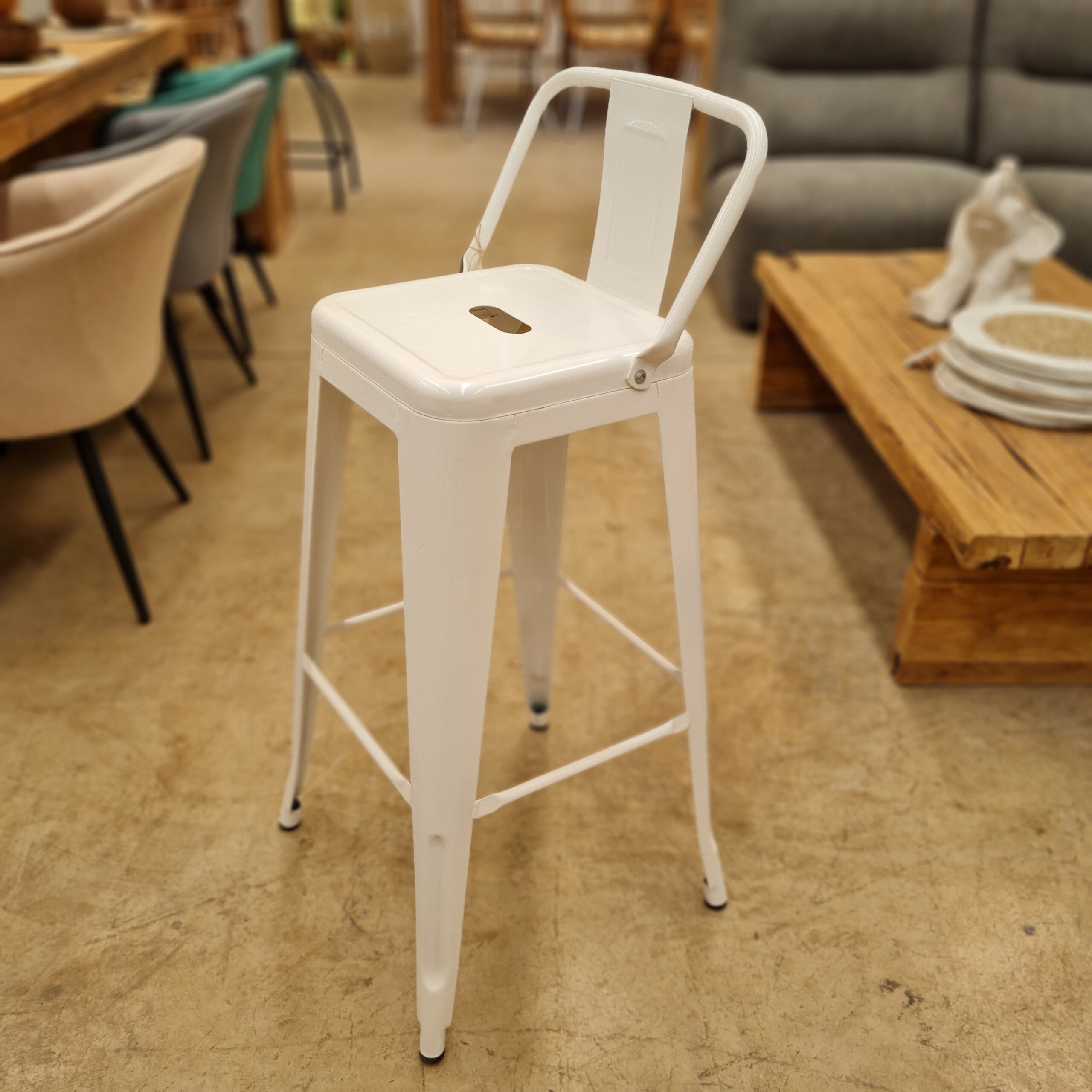 Bar stool TOLIX White